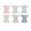 6ct Reusable Cloth Diapers, One Size Adjustable, Washable Soft Absorbent, Waterproof Cover, 4-Layers Microfiber Inserts - Simple Being - 4 of 4
