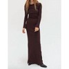 Women's Ribbed Knit Max Skirt - CRESCENT - 3 of 3
