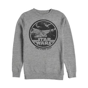 Men's Star Wars The Last Jedi Millennium Falcon Battle Sweatshirt - 1 of 3