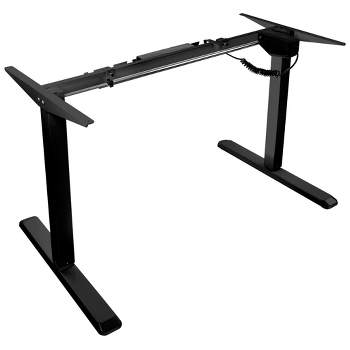 Mount-It! Electric Standing Desk Frame | Height Adjustable Motorized Sit Stand Desk Base with Controller | Single Motor Stand Up Ergonomic Workstation