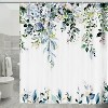 LunaLulinlk Blue Green Eucalyptus Fabric Shower Curtain - 4 of 4