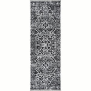 Entryway Runner Rug, Washable Vintage Low Pile Stain-Resistant, Non-Slip Soft Thin Carpet for Kitchen, Bedroom, Bathroom - 1 of 4
