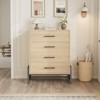Coolmee 4 Dresser for Bedroom, 38.6" Tall Dresser with Storage Drawer Freestanding, Wooden Closet Storage Chest for Living Room, Bedroom, Entryway - 3 of 4