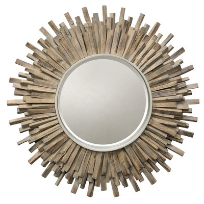 36" Complex Wood Wall Mirror Bark - StyleCraft