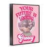 Stupell Industries Future Looking Groovy Disco Black Framed Giclee Art - 3 of 4