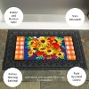 Evergreen Blessed Floral Arrangement Sassafras Indoor Outdoor Switch Doormat 1'10"x22" - 4 of 4
