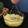 LunaLulinlk Stainless Steel Manual Potato Press; Baby Food Masher; Wavy Potato Press - 3 of 4