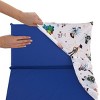 NoJo Disney Toy Story It's Play Time Blue, Green and White Woody, Buzz and The Toys Preschool Nap Pad Sheet - 4 of 4