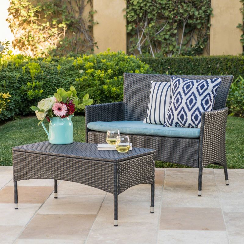Malta 2pc Outdoor Seating Set - Christopher Knight Home, 1 of 10