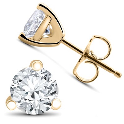 Pompeii3 1/3 ct TDW Diamond 3-Prong Martni Studs