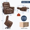 ChicFurnit Living Room Chair Arm Accent Chair Power Recliner with Dual Motor Lift Assist Massage Vibration Cup Holder, 30.31"*25.59"*22.04" - 3 of 4