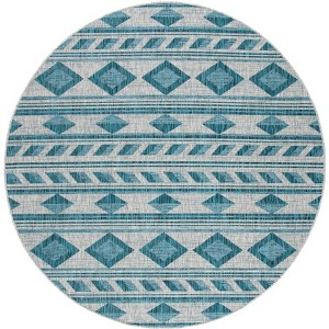 Courtyard CY8529 UV & Stain Resistant Non-Shedding Power Loomed Indoor/Outdoor Rugs - Safavieh - 1 of 3