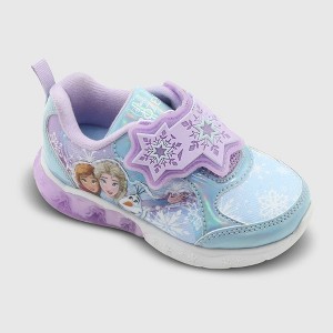 Toddler Girls' Disney Frozen Athletic Sneakers - Blue - 1 of 4