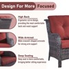 Gymojoy 7 Piece Outdoor Wicker Sofa with Patio Chairs with Coffee Table and Ottoman Sets - 4 of 4