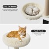 54.3" 2-in-1 Cat Tree with Hidden Litter Box, Plush Perch, Scratching Posts, Caves, and Removable Pompom Toys – Modern Cat Condo for Climbing & Play - 2 of 4