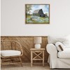 Stupell Industries Blue Floral Country Garden Black Framed Floater Canvas Wall Art - 2 of 4