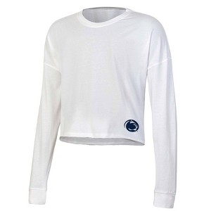 NCAA Penn State Nittany Lions Women's White Long Sleeve T-Shirt - 1 of 3