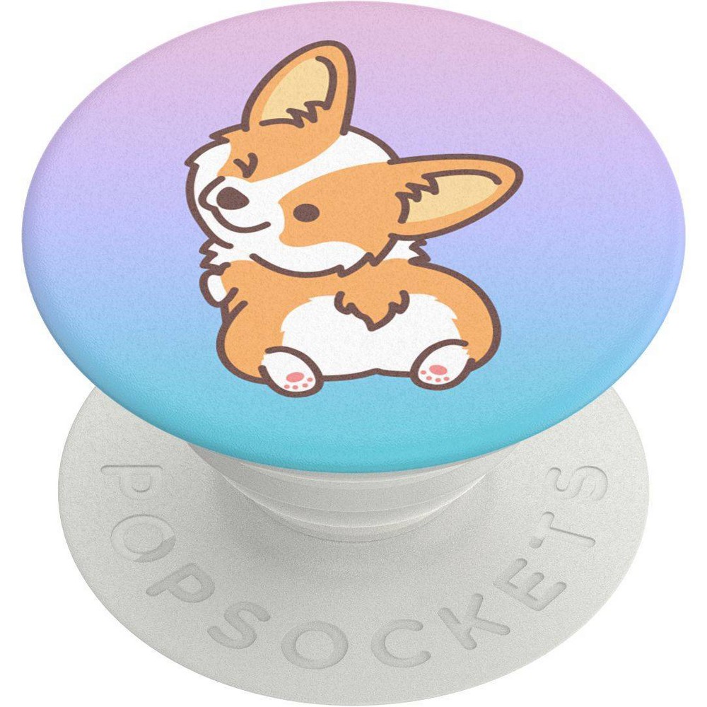 Photos - Other for Mobile PopSockets PopGrip Animal Friend Cell Phone Grip & Stand - Cheeky Corgi 