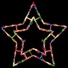 Northlight Lighted Star Christmas Window Silhouette Decoration - 16" - Multicolor Lights - 2 of 4