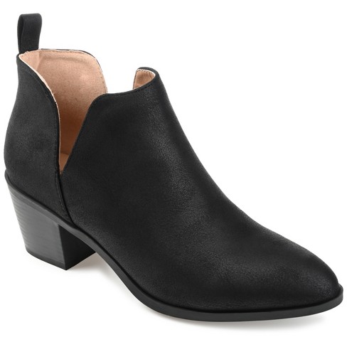 Journee Collection Womens Lola Pull On Stacked Heel Booties Black 11 ...