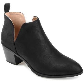 Journee Collection Womens Lola Pull On Stacked Heel Booties