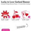 Big Dot of Happiness Lucky in Love Garland Banner, Las Vegas Bachelorette Party Decor, 30 Feet of Cord, 15 Double-Sided Favor Pieces - 4 of 4