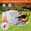 Chicken Feeder, Automatic 27 LB Galvanized Steel - Treadle, Rat Proof, No Waste, Feeds 10 Chickens for 11 Days, Suits Duck, Bantams, Pheasants - 4 of 4