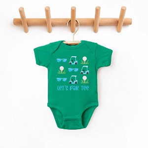 The Juniper Shop Let's Par Tee Sunglasses Baby Bodysuit - 1 of 3
