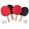 Viper Table Tennis Four Racket Set with 30 Table Tennis Balls - 2 of 3