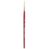Princeton Velvetouch Round Brush, Synthetic Bristles, Short Handle Mixed Media Paintbrush, Scarlet, Size 1, Pack of 3 - 2 of 4