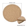 Unique Bargains Durable Soft to the Touch Cork Temperature Resistant Coasters - 2 of 4