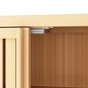 GDFStudio Marjorie Bamboo 2 Louvered Doors 32" H Freestanding Bathroom Storage Cabinet with Shelves - 4 of 4