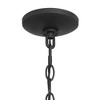 John Timberland Westmont 15 3/4" High Modern Outdoor Pendant Light Fixture Ceiling Porch House Hanging Sand Black Aluminum Seeded Glass Shade - 3 of 4