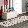 Nuloom Maybelle Polka Dot 2x8 Runner Indoor Area Rug for Living Room Bedroom Dining Room Nursery Entryway Hallway, Ivory - 2 of 4