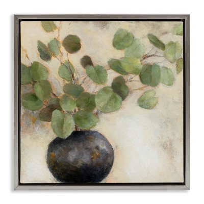 Stupell Industries Green Potted Eucalyptus Leaves, 25" x 25"