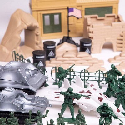 300-Piece Army Action Figures Set, Military Toy Soldier Playset Tanks, Planes