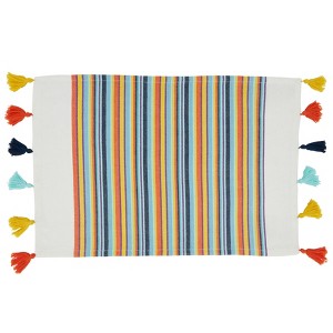 Saro Lifestyle Color Splash Placemat (Set of 4), 14"x20", Multicolored - 1 of 4