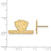Black Bow Jewelry 14k Yellow Gold Eastern Illinois Panthers NCAA Post Earrings - 2 of 3
