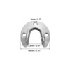 Unique Bargains Stainless Steel U-Shaped Design Closet Rod Brackets - 2 of 4