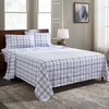 Plaid Flannel Cotton Deep Pocket Sheet Set by Blue Nile Mills - 2 of 4