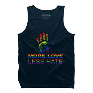 Design By Belugastore Humans More Love Pride Hand Print By Belugastore Tank Top - 1 of 2