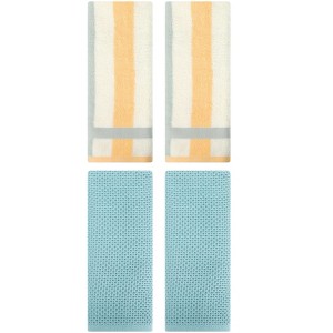 REGALWOVEN 4 Pcs Bathroom Hotel and Spa Waffle Cotton Hand Towels - 1 of 4