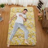Twin Size Japanese Futon Mattress - Magnolia Flower Design Floor Mattress, 3" Foldable & Portable for Bedroom, Guest Room, Camping - 4 of 4