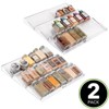 mDesign Expandable Plastic Spice Rack Drawer Insert, 3 Tiers - image 2 of 4