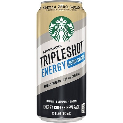 Starbucks Triple Shot Vanilla Zero Sugar - 15 fl oz Can
