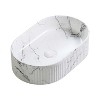Hrinhom19.3"W Modern Ceramic Wash Basin with Faucet - 3 of 4