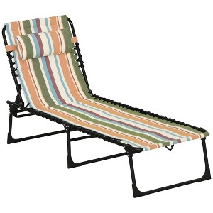 Resenkos Acacia Wood Lounger With Wheels, Adjustable Outdoor Sun Lounger, Comfortable Relaxation Chair, White - 1 of 4