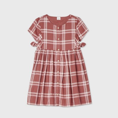 plaid girls dress