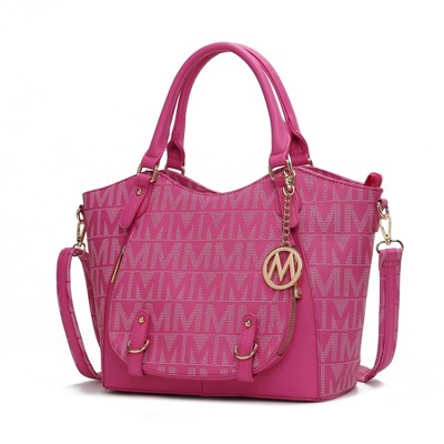 MKF Collection Fula Signature Crossbody Satchel – Vegan Leather Handbag by Mia K