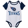 NFL Tennessee Titans Infant Boys' AOP 3pk Bodysuit - 0-3M